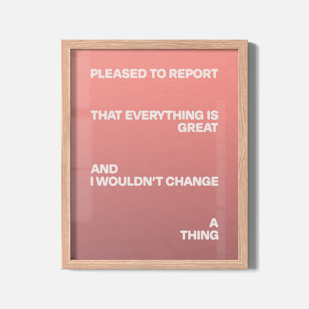 PLEASED PRINT