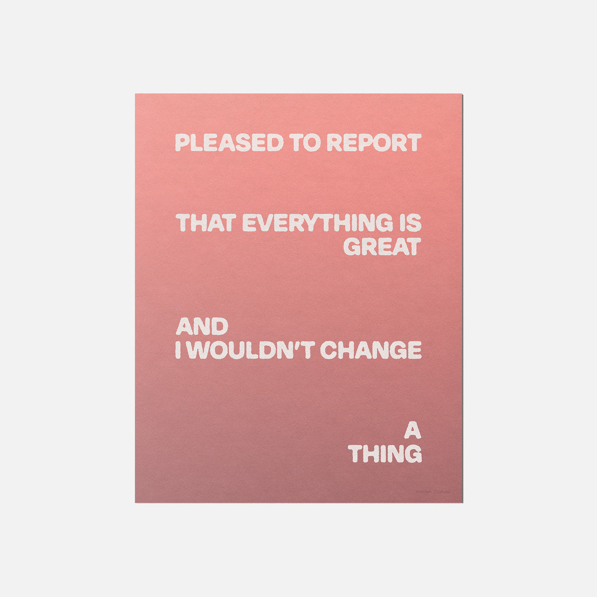 PLEASED PRINT