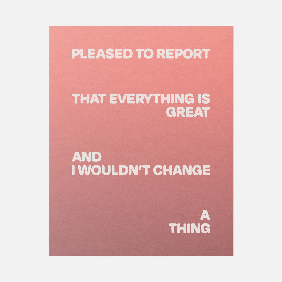 PLEASED PRINT