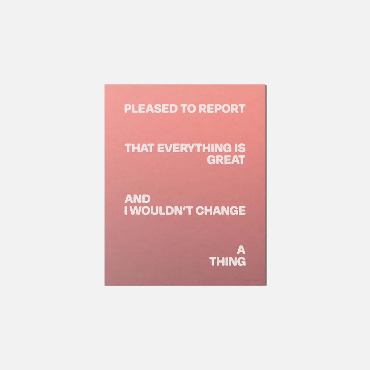 PLEASED PRINT