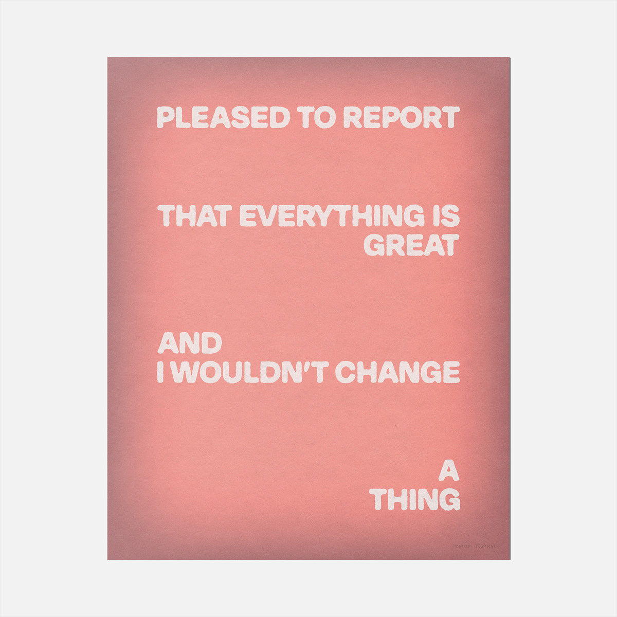 PLEASED PRINT