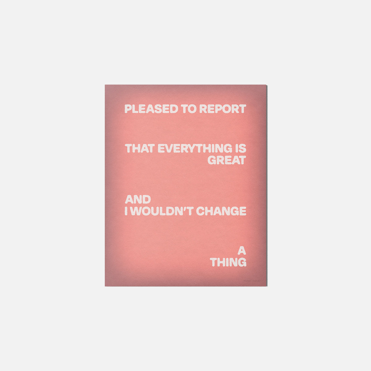 PLEASED PRINT