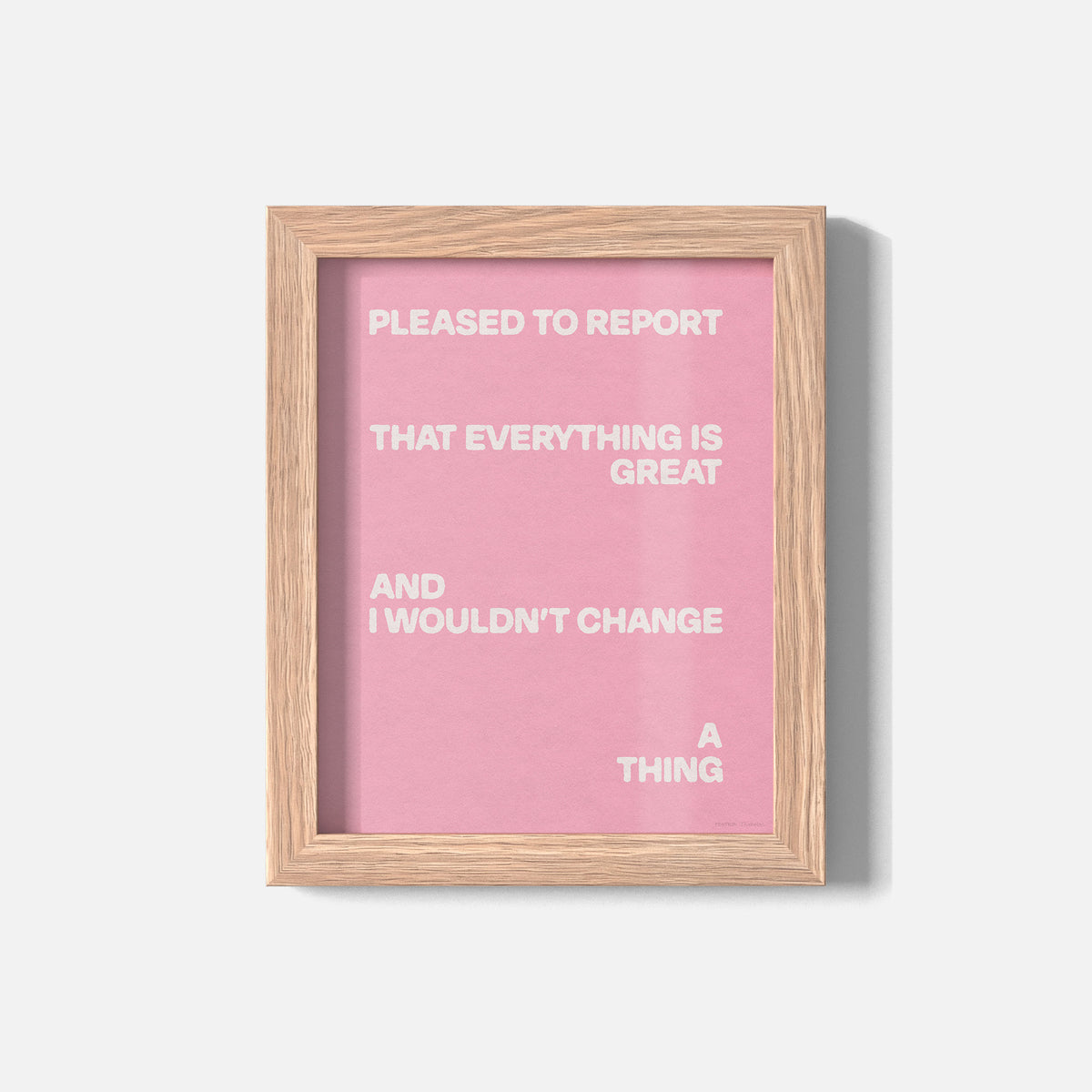 PLEASED PRINT