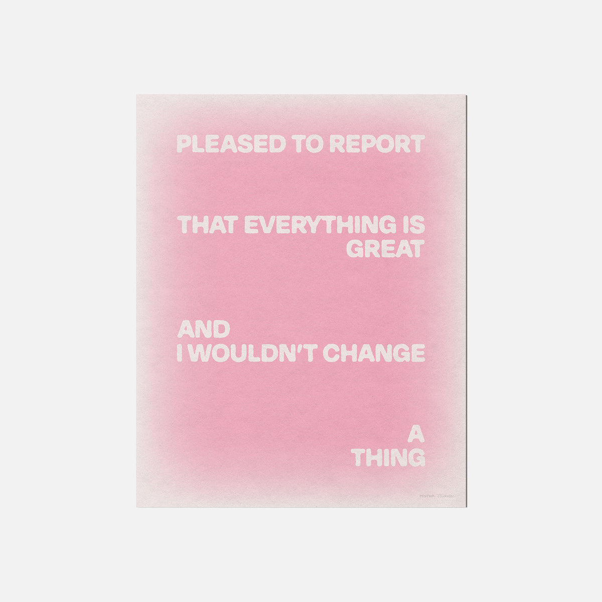 PLEASED PRINT