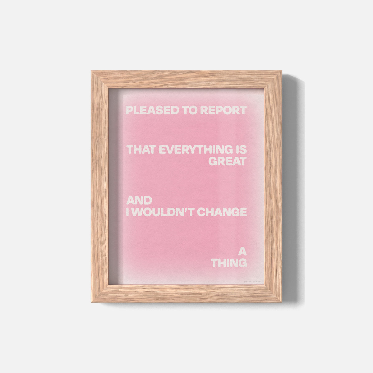 PLEASED PRINT