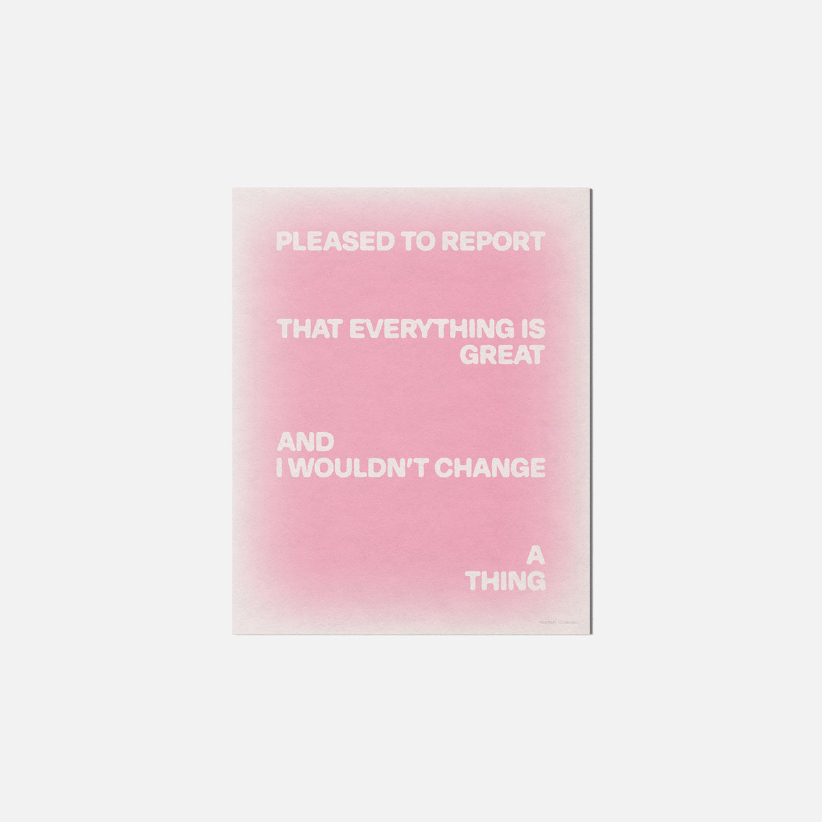 PLEASED PRINT