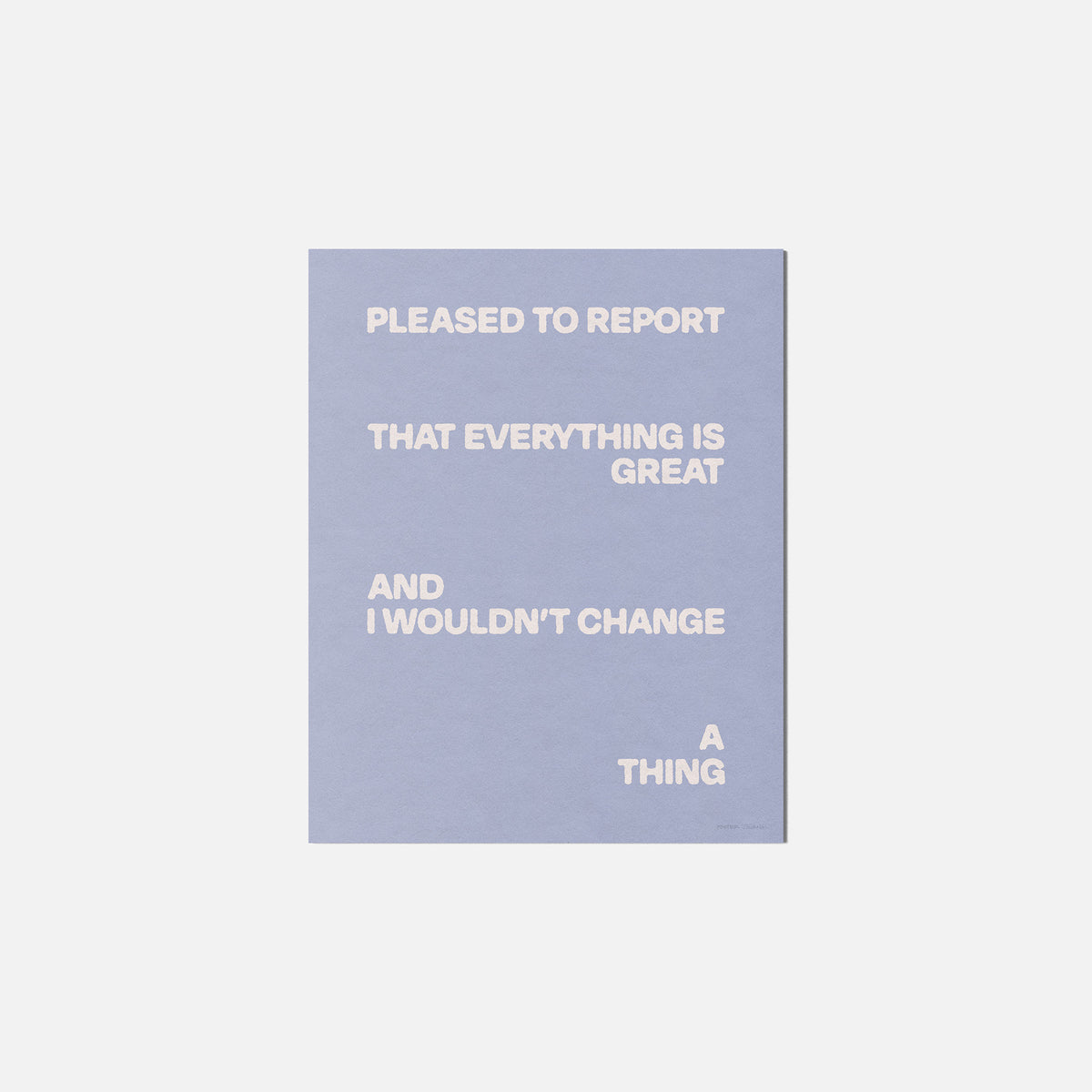 PLEASED PRINT