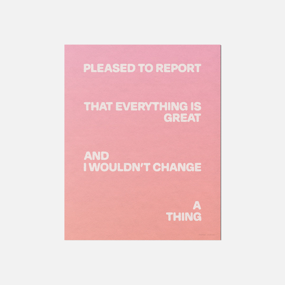 PLEASED PRINT