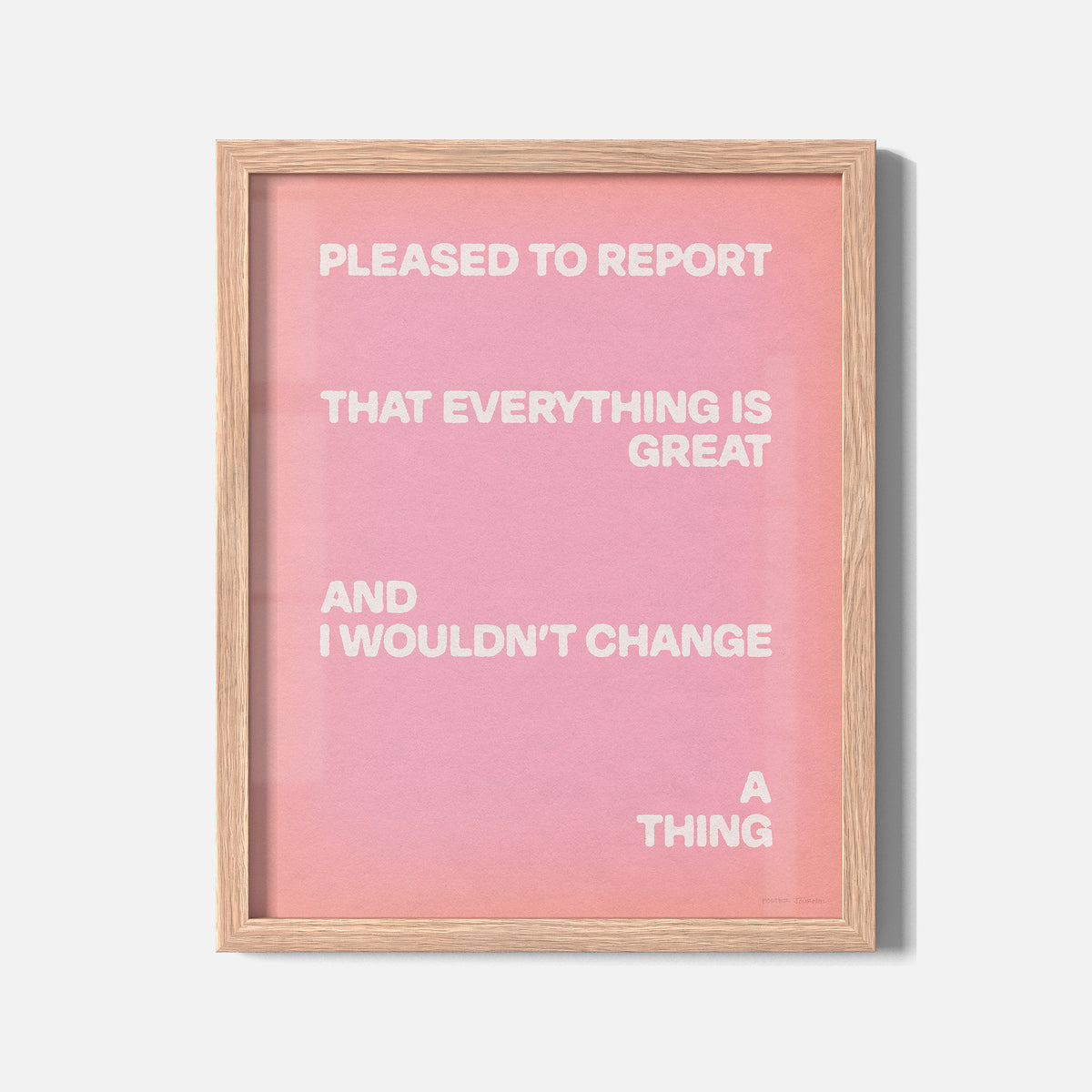 PLEASED PRINT