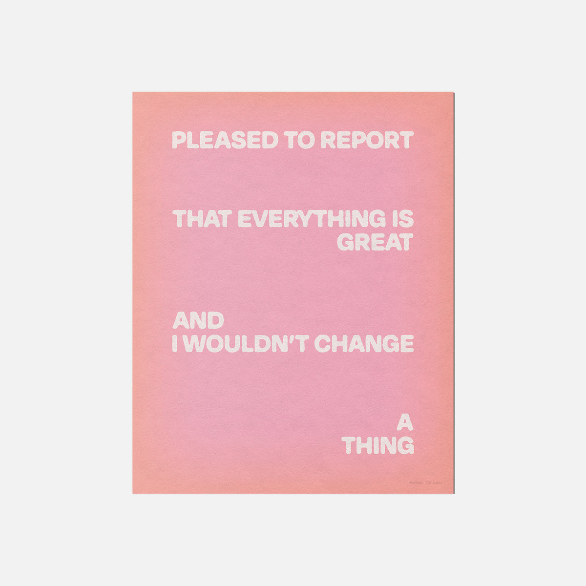 PLEASED PRINT