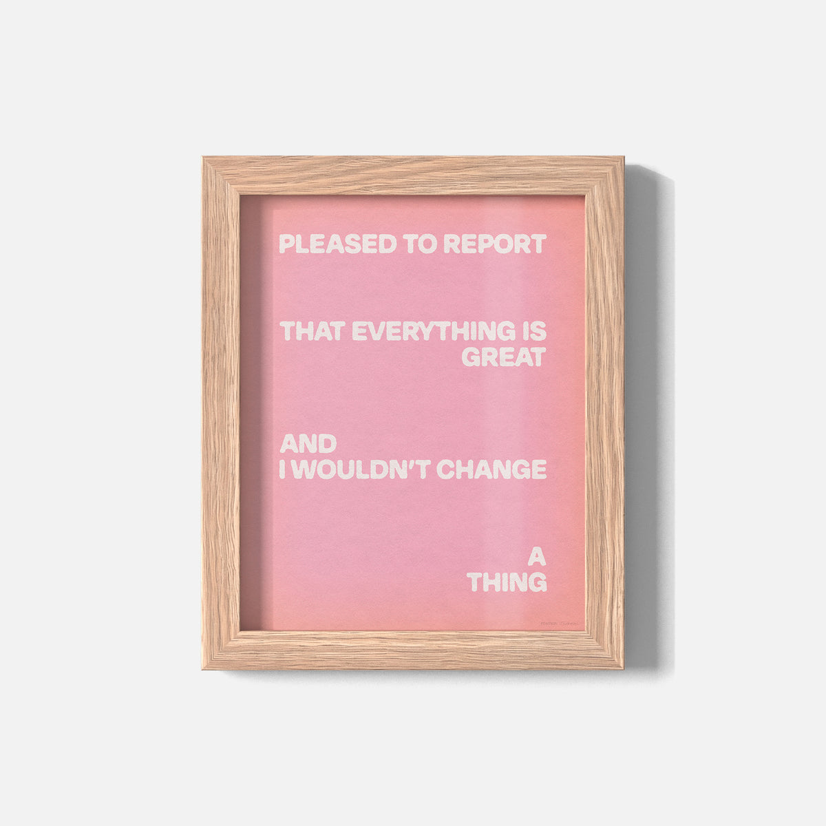 PLEASED PRINT