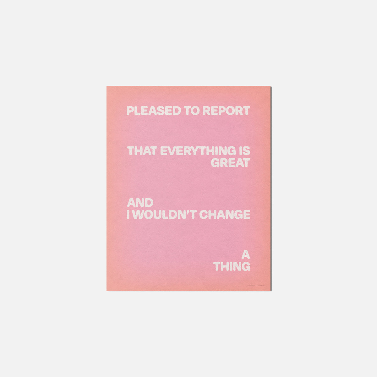 PLEASED PRINT