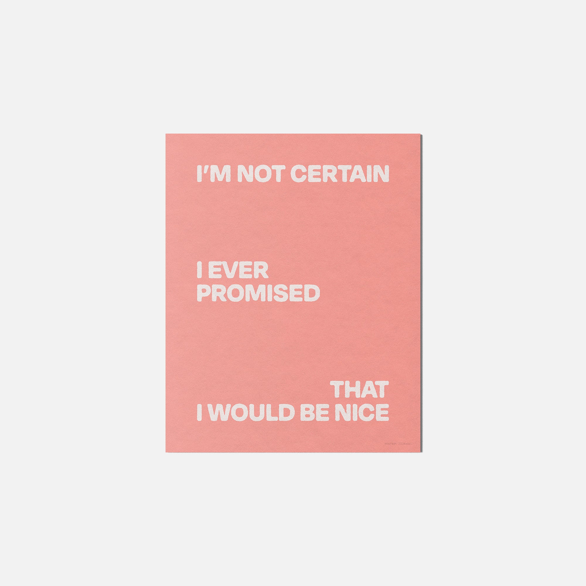PROMISED PRINT