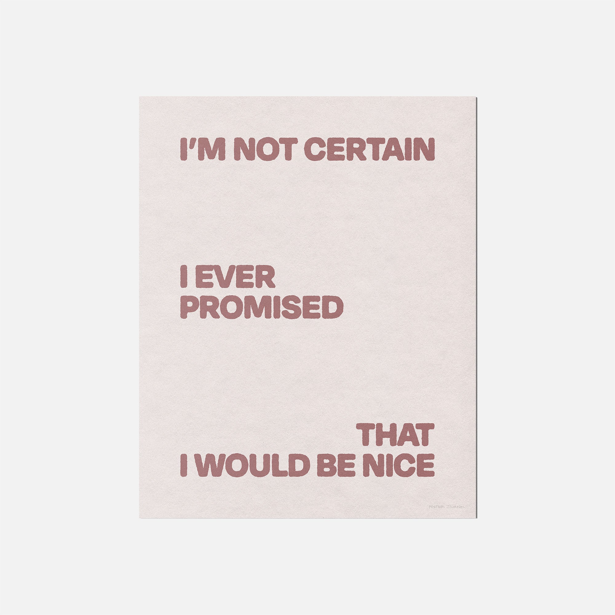 PROMISED PRINT