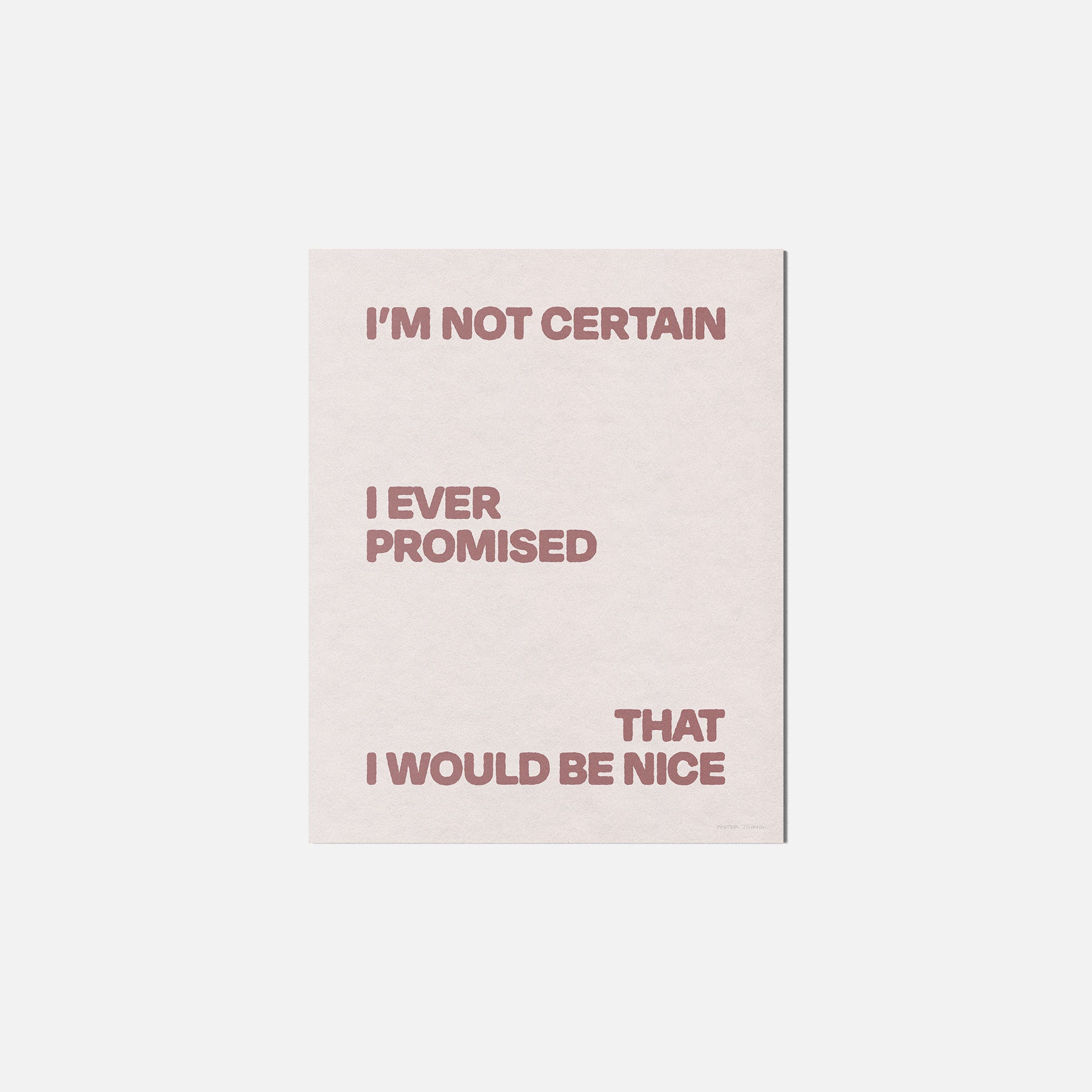 PROMISED PRINT