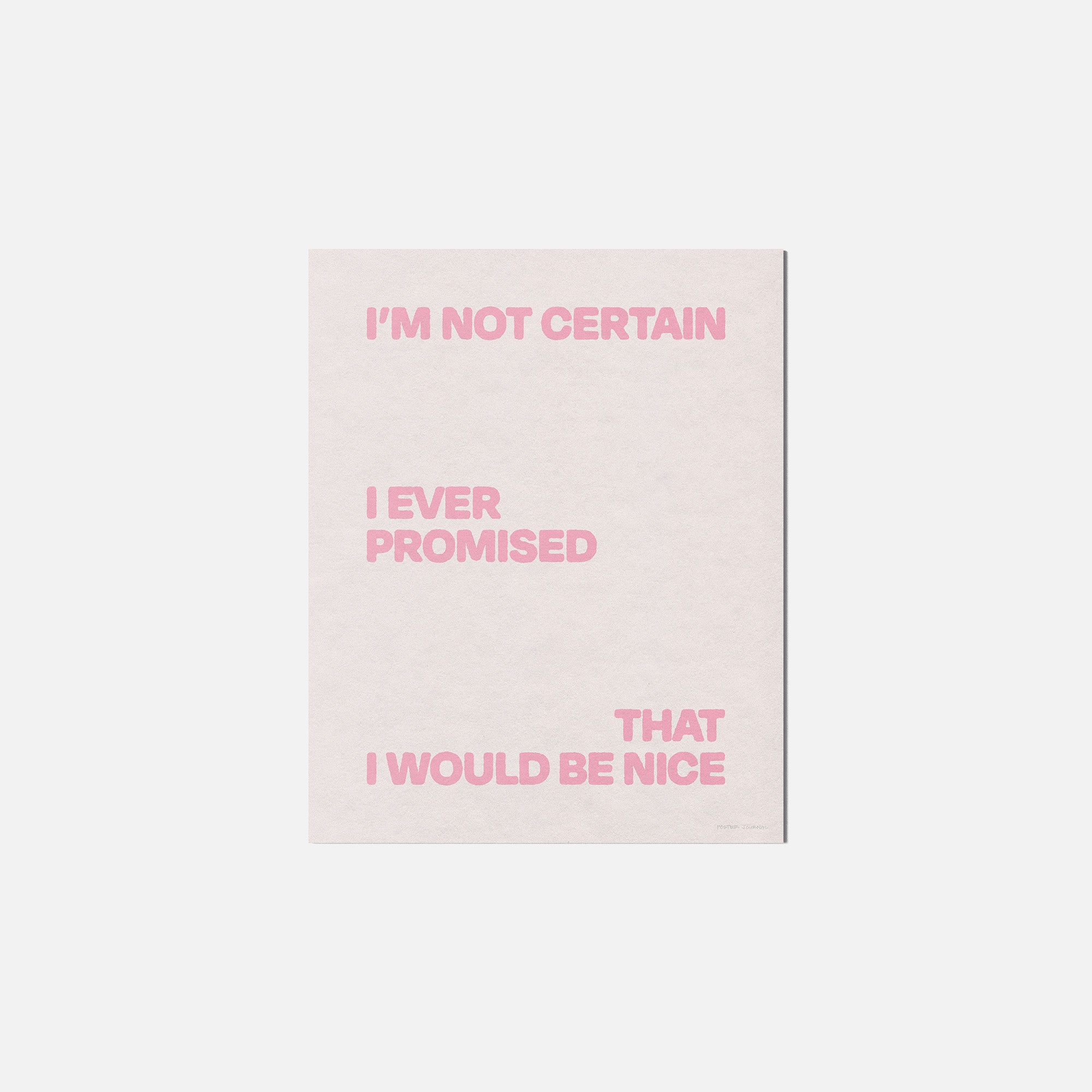 PROMISED PRINT