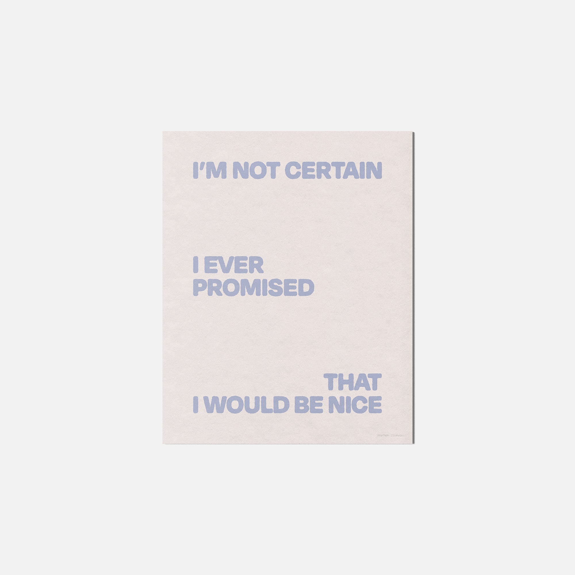 PROMISED PRINT