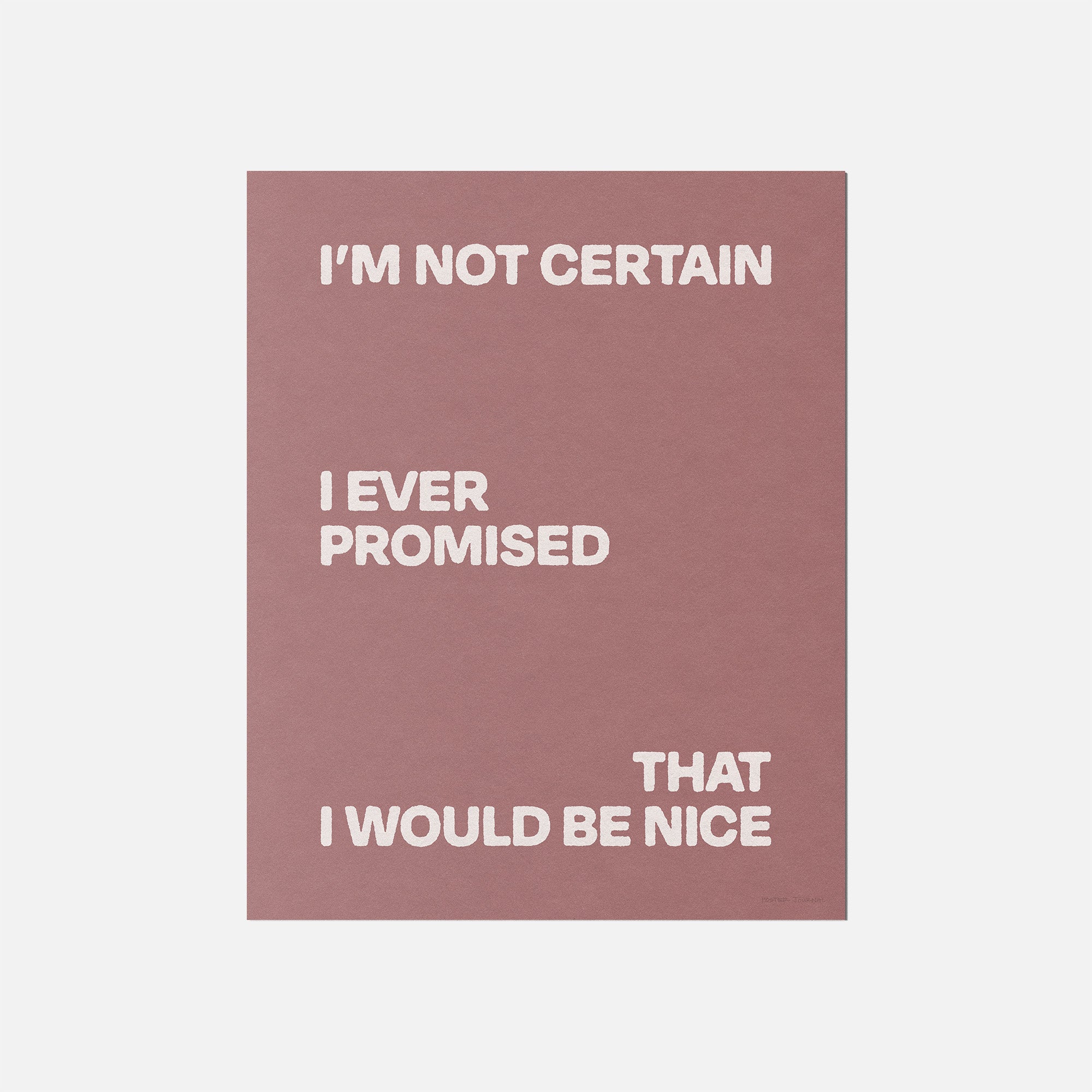 PROMISED PRINT
