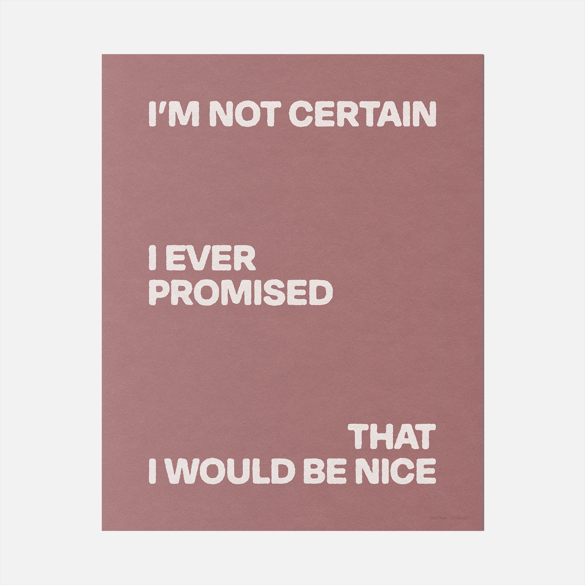 PROMISED PRINT
