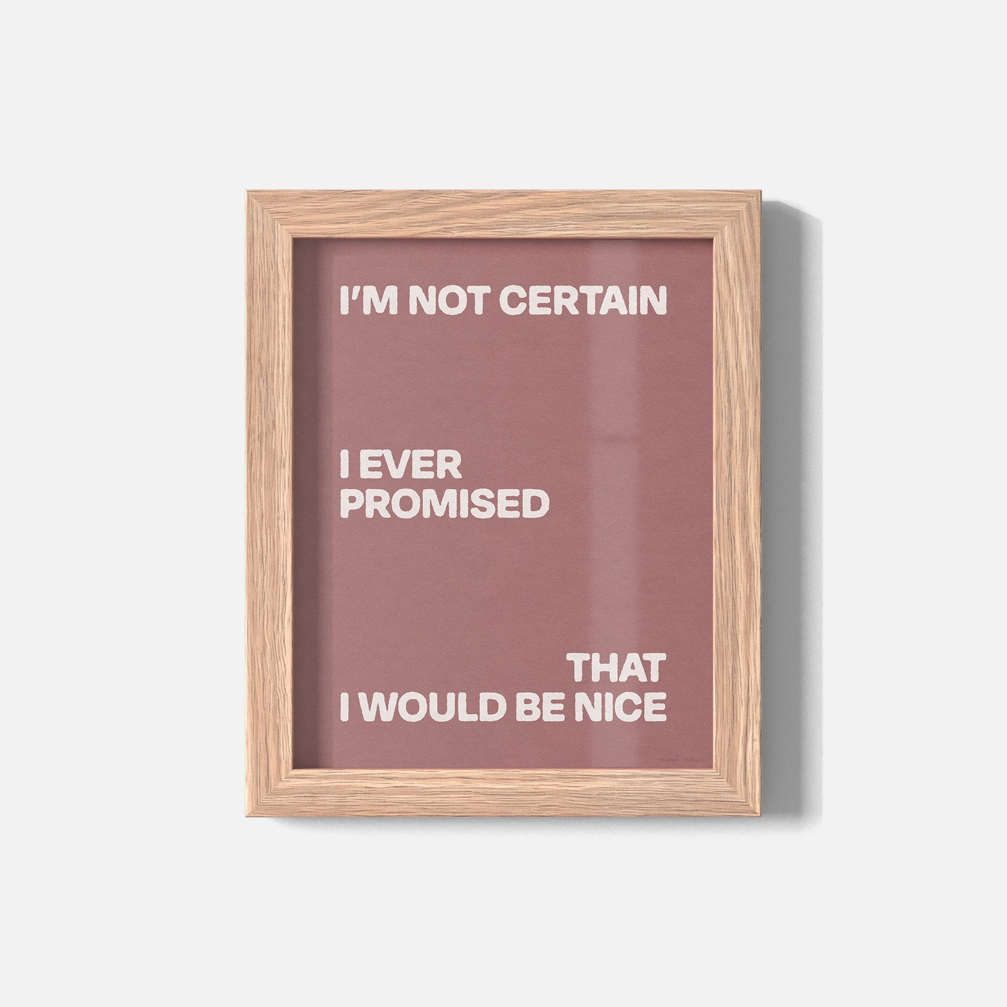 PROMISED PRINT