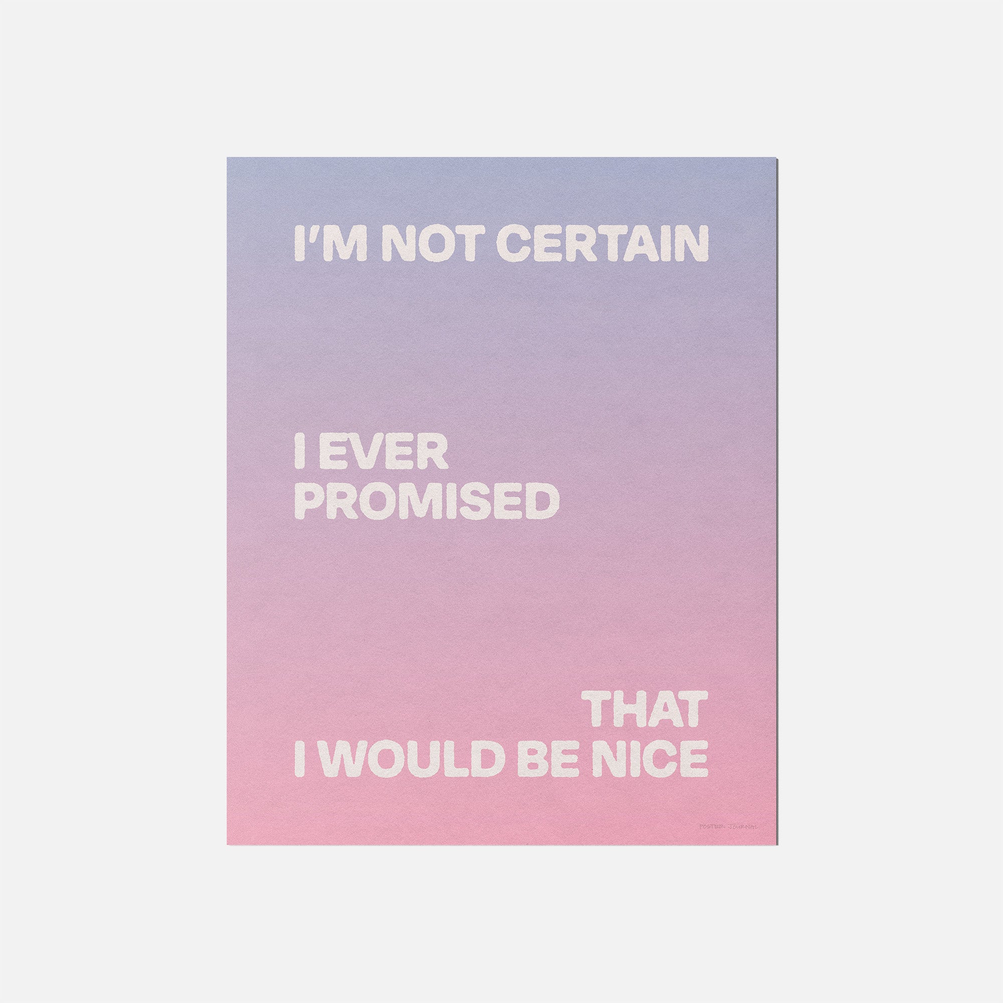 PROMISED PRINT
