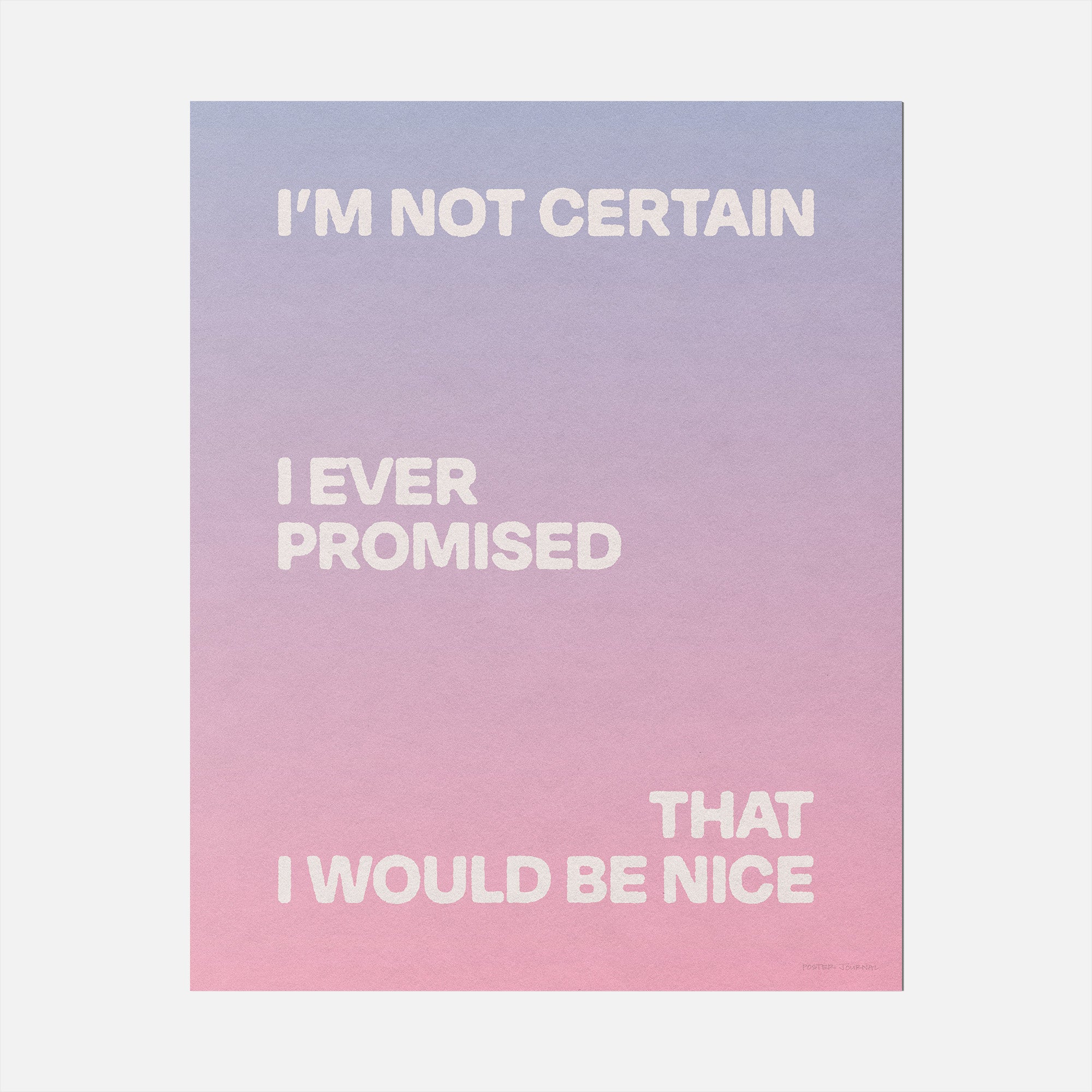 PROMISED PRINT