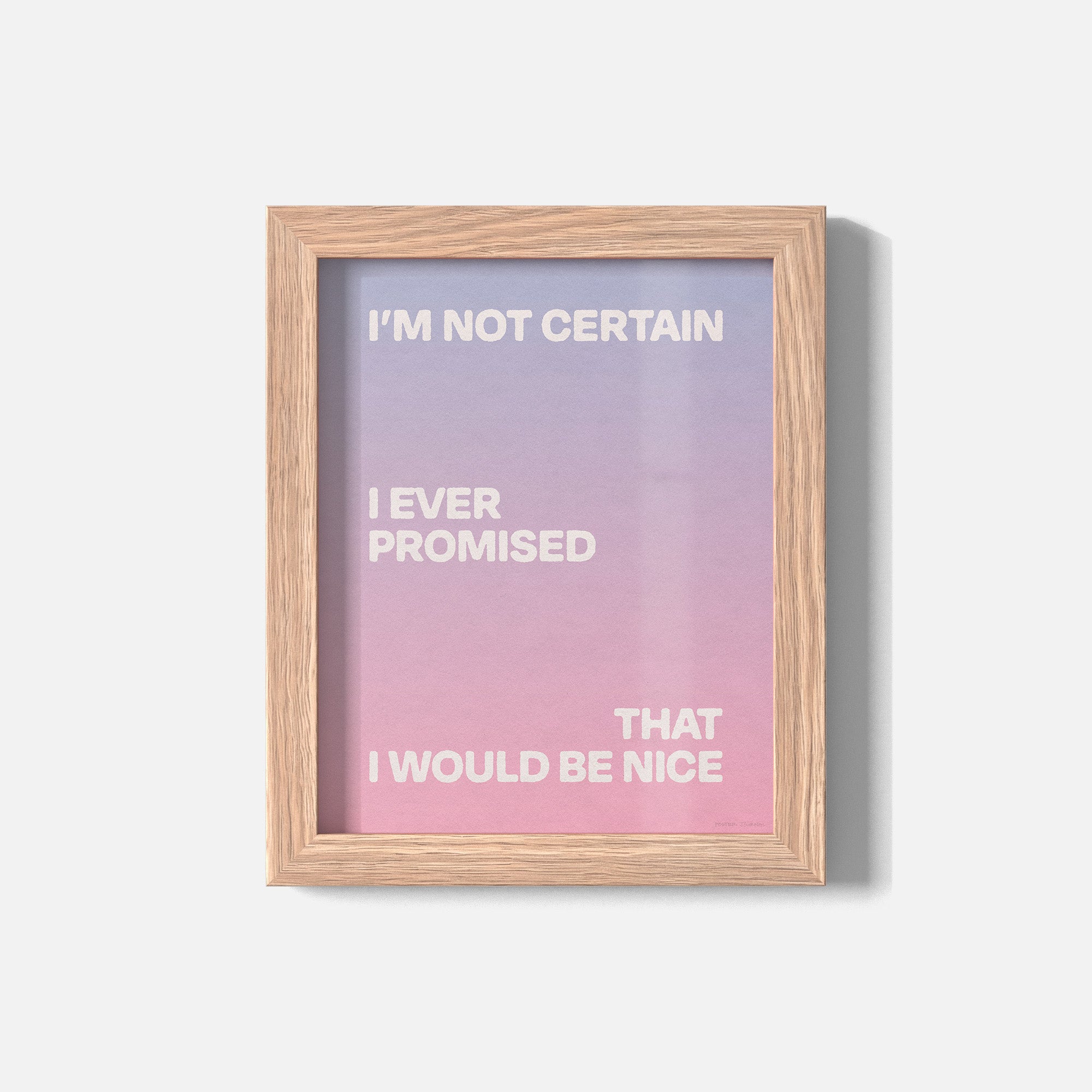 PROMISED PRINT