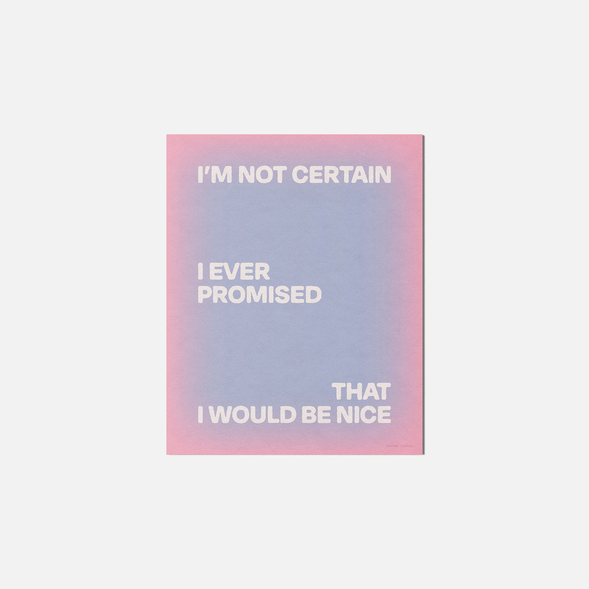 PROMISED PRINT