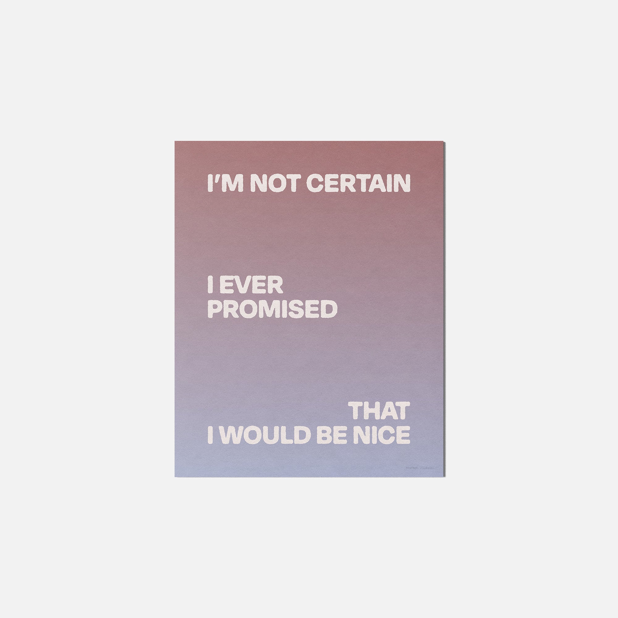 PROMISED PRINT