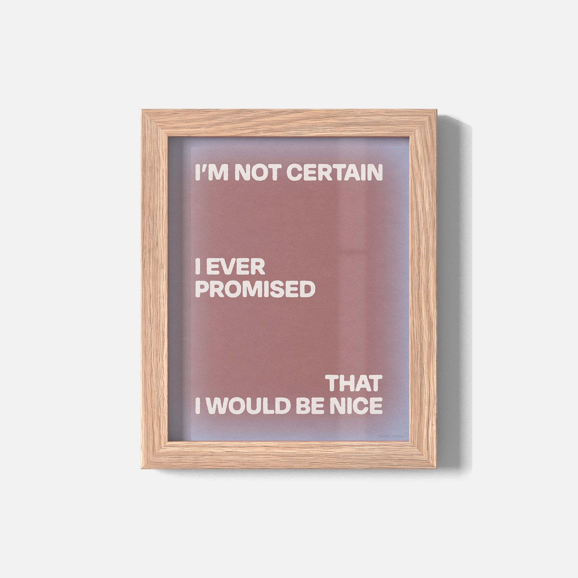 PROMISED PRINT