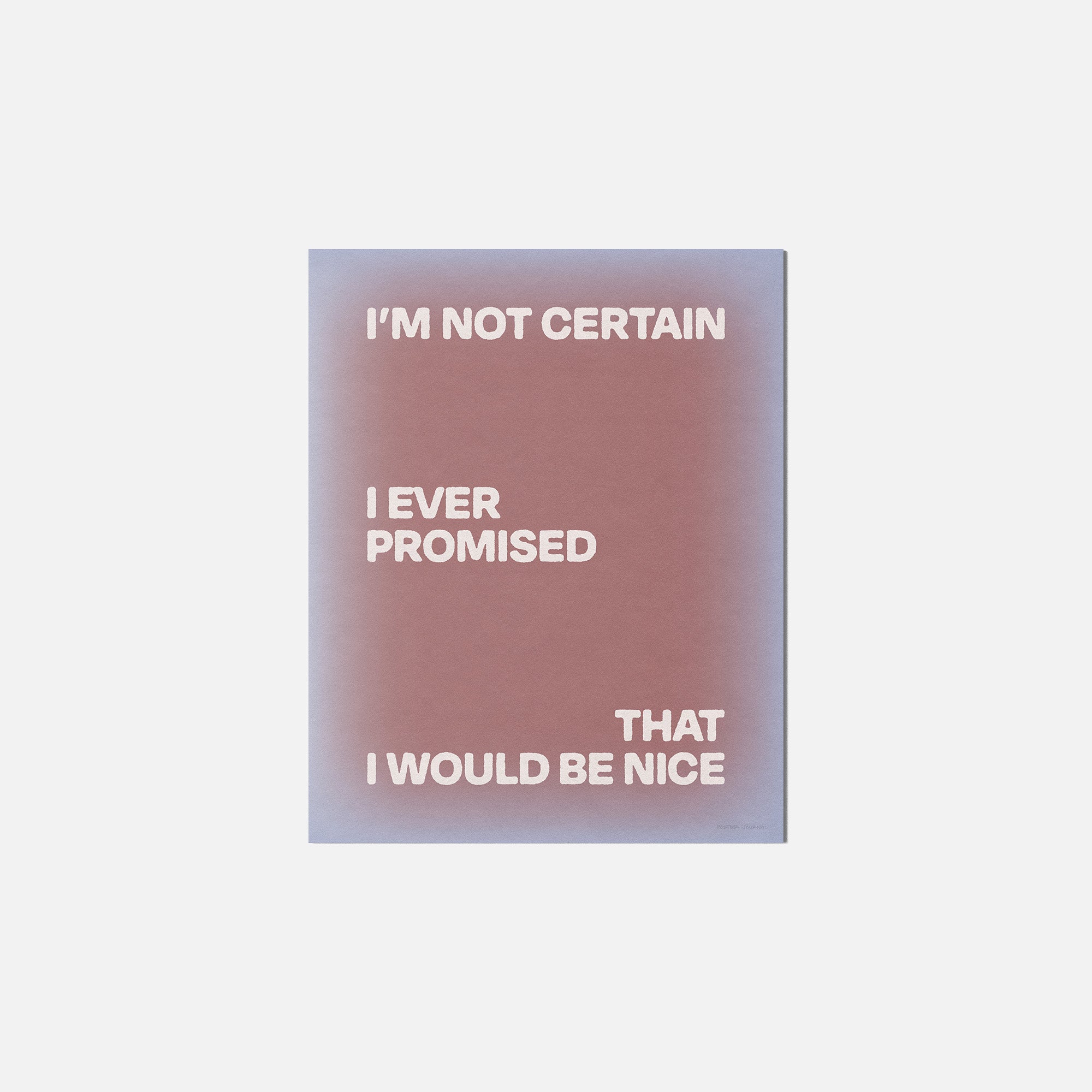 PROMISED PRINT