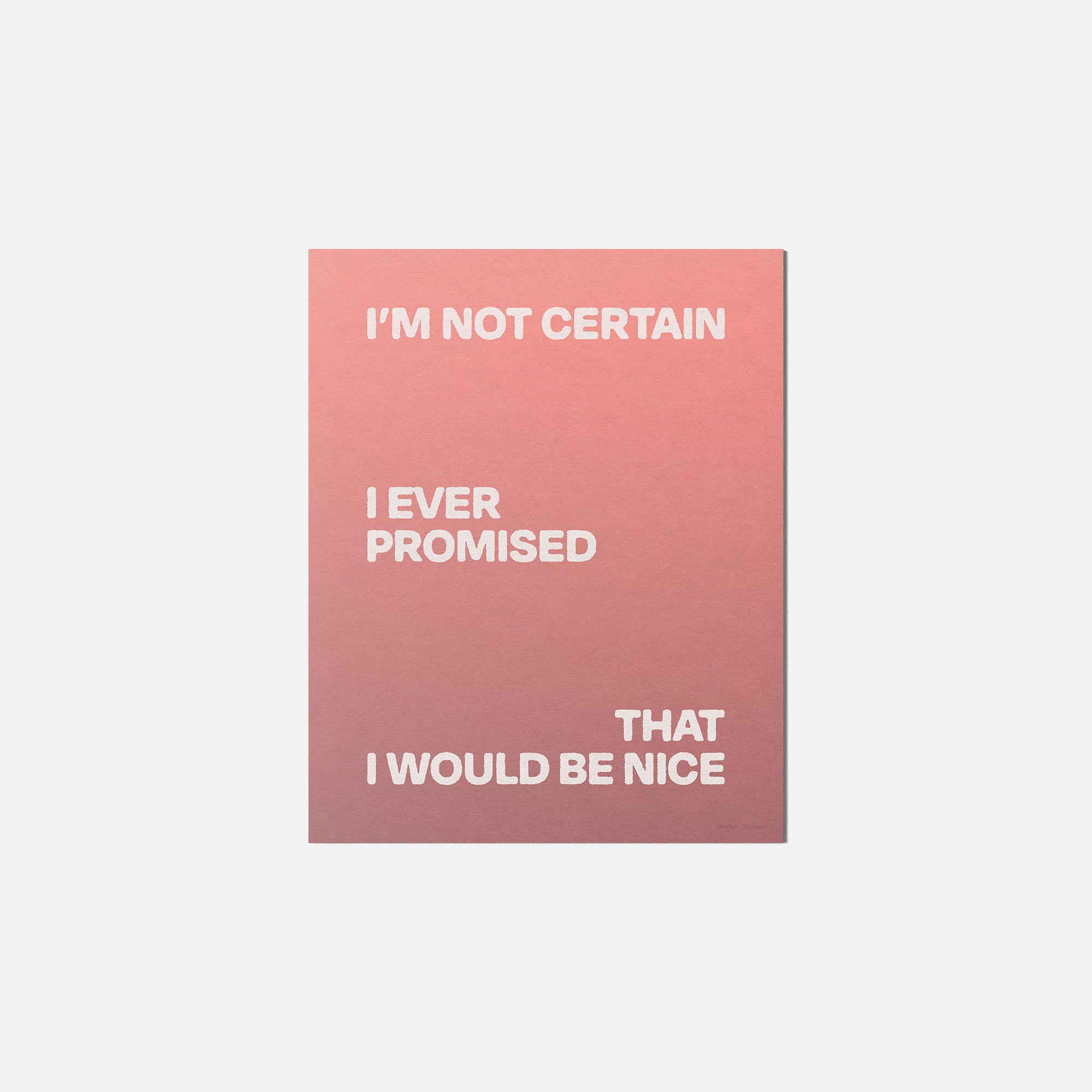 PROMISED PRINT