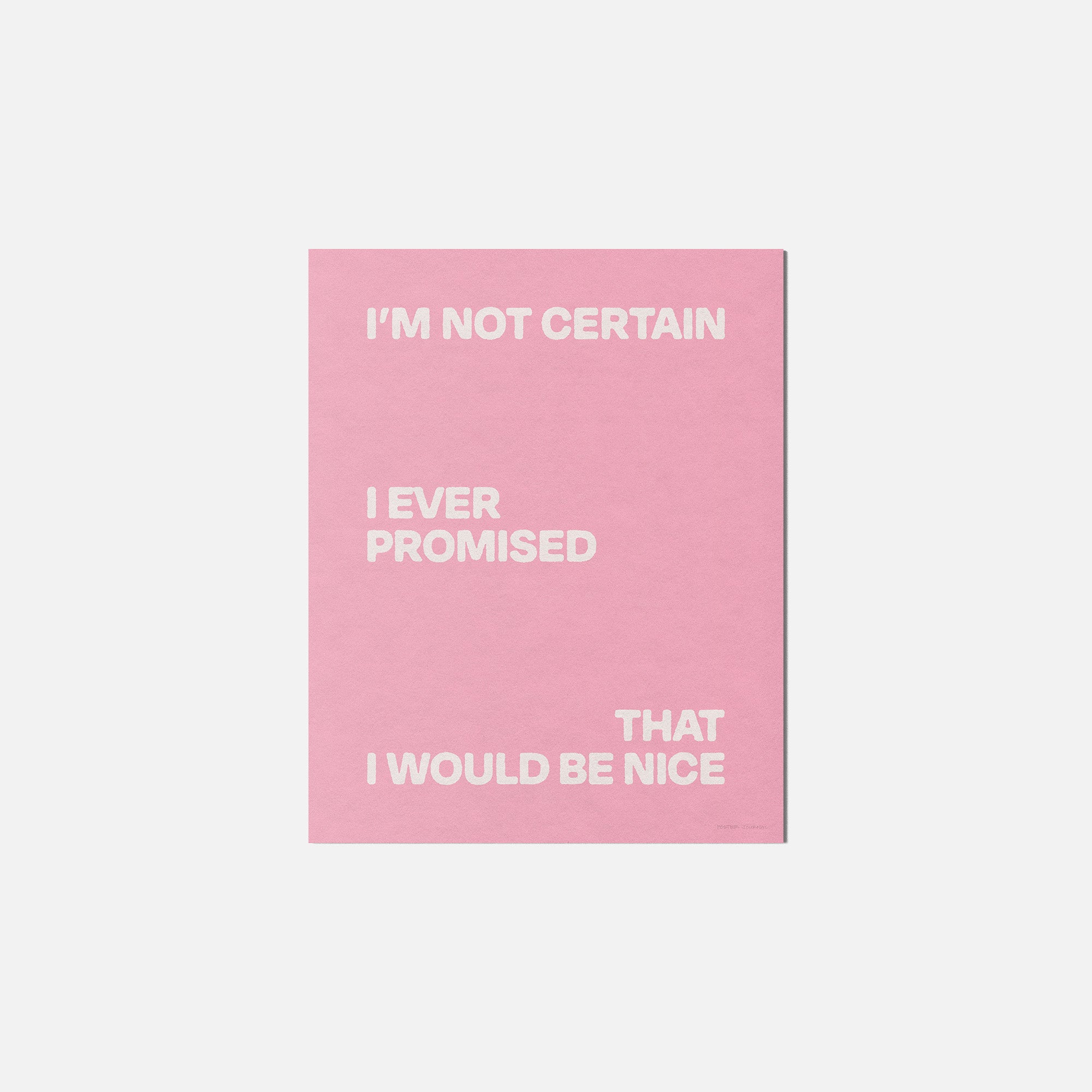 PROMISED PRINT