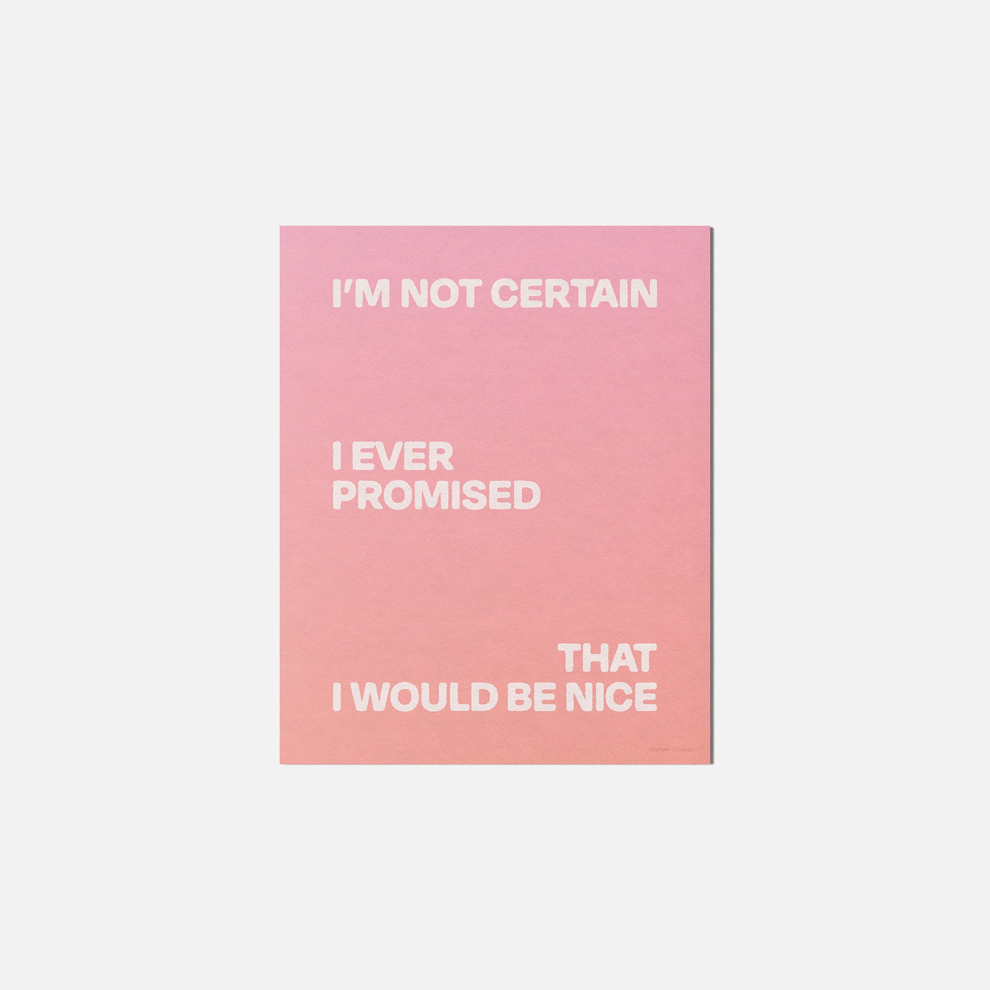PROMISED PRINT