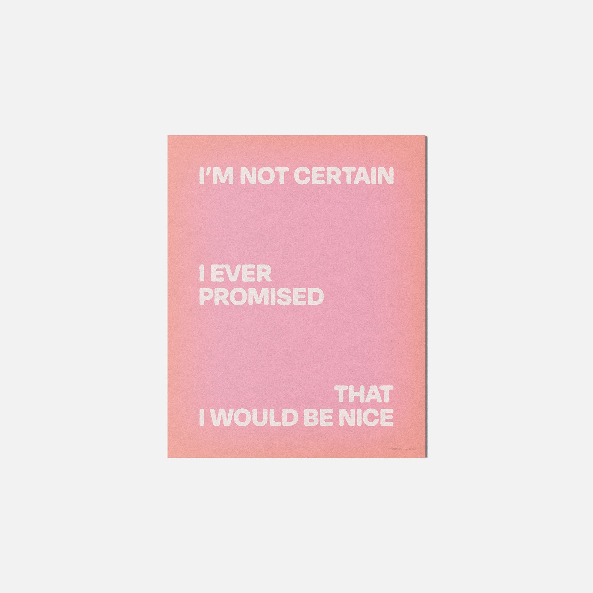 PROMISED PRINT