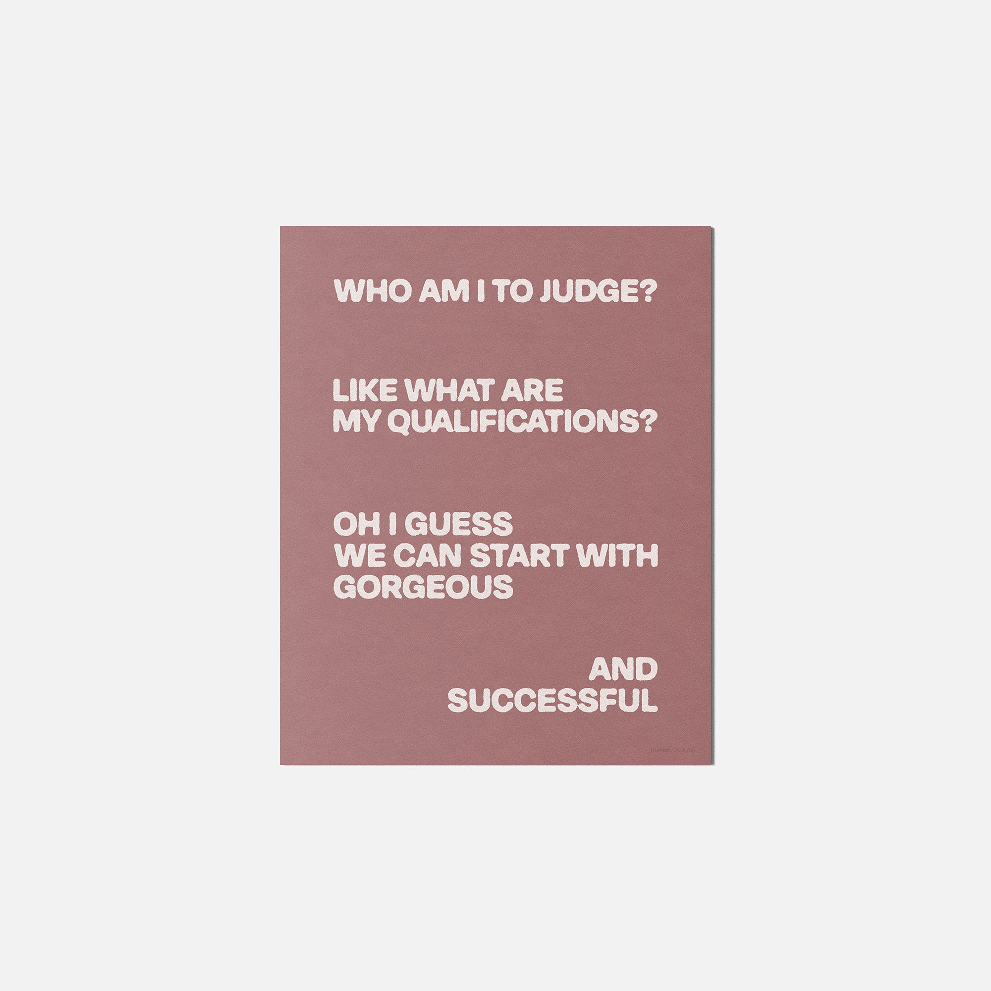 QUALIFICATIONS PRINT