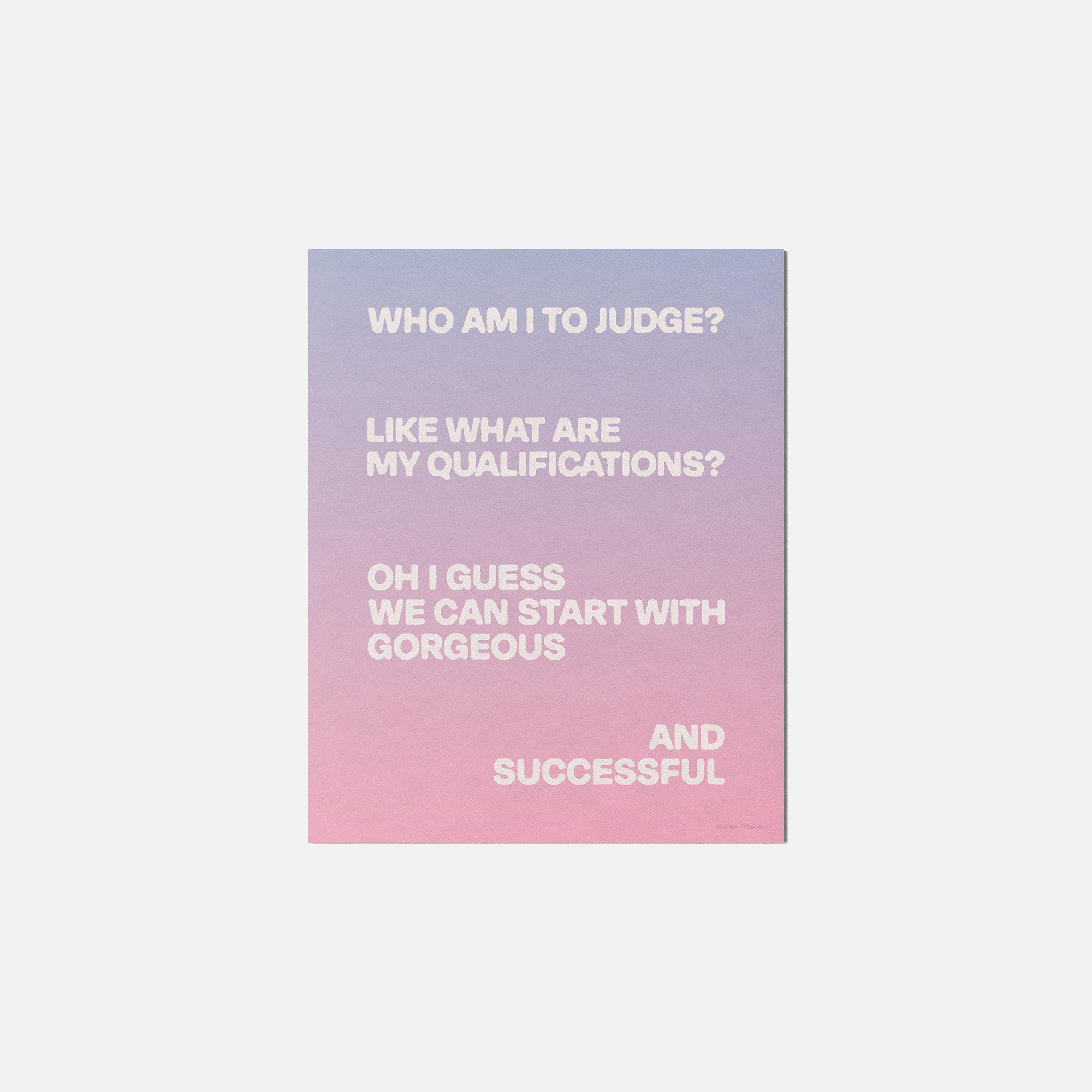 QUALIFICATIONS PRINT