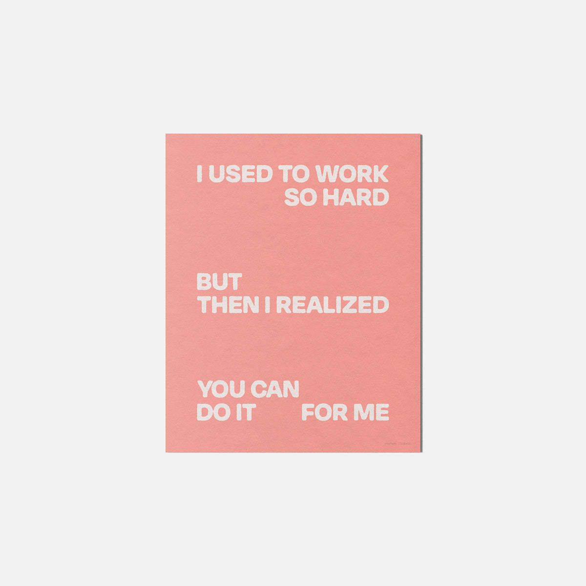 REALIZED PRINT