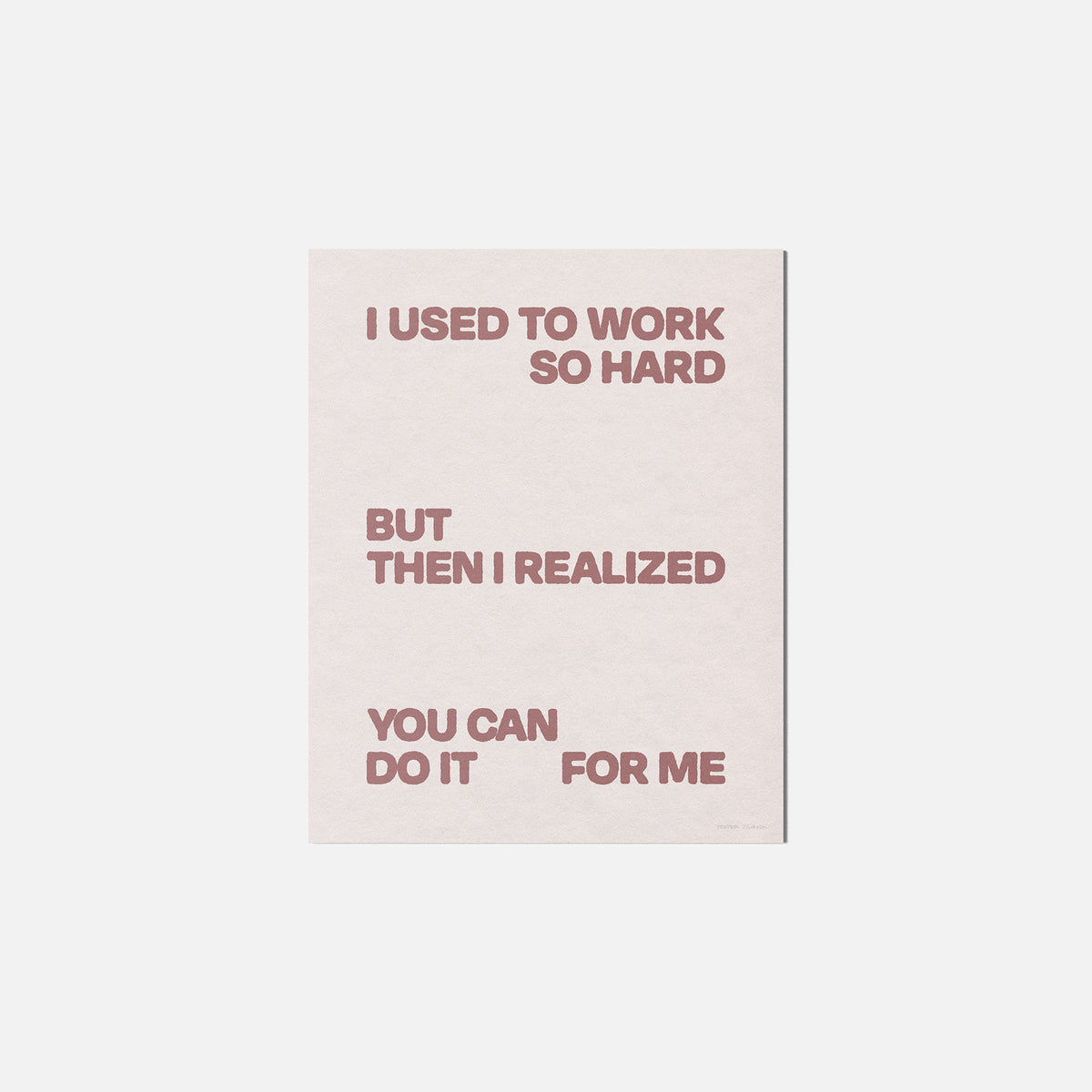 REALIZED PRINT