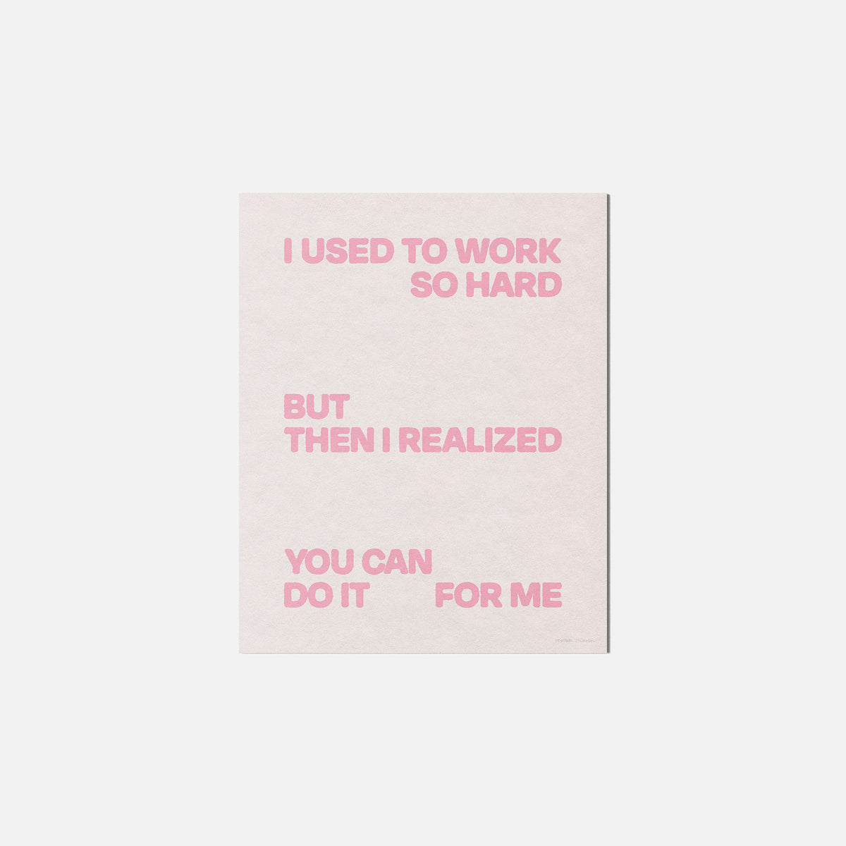 REALIZED PRINT