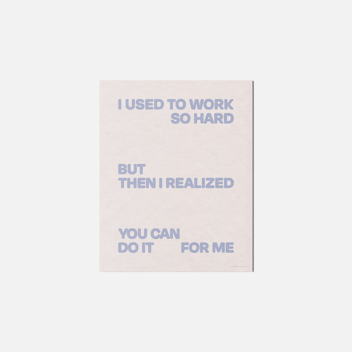 REALIZED PRINT