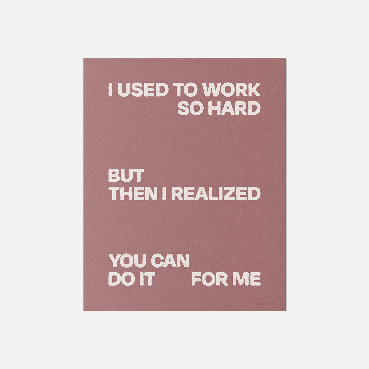REALIZED PRINT
