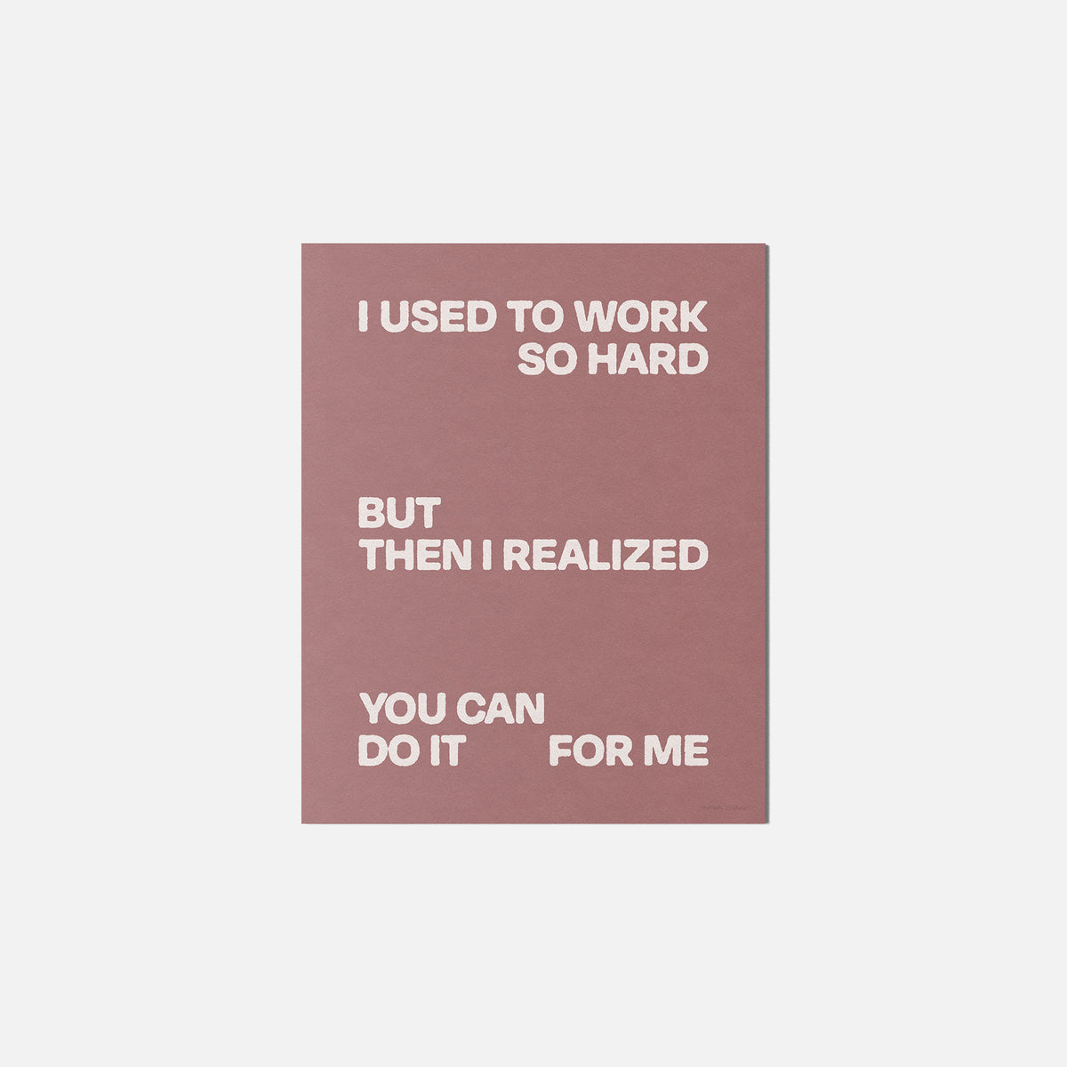 REALIZED PRINT