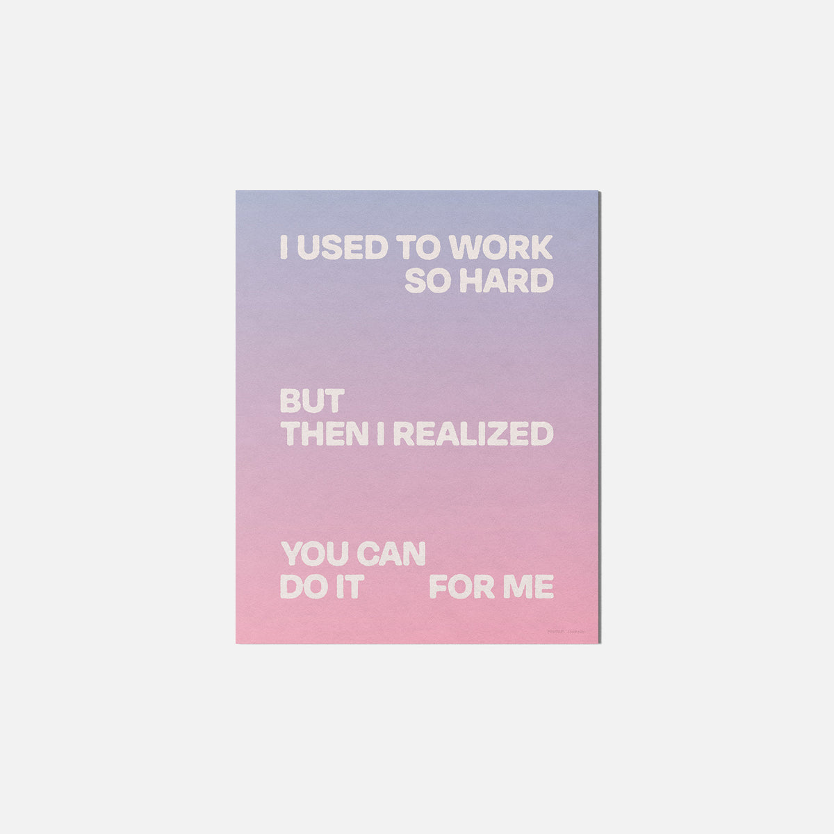 REALIZED PRINT