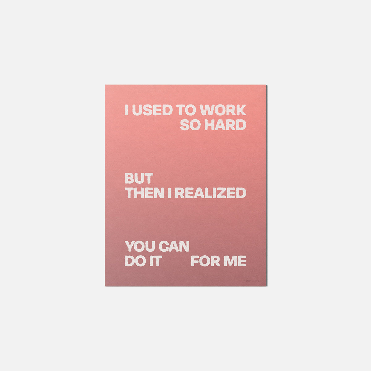 REALIZED PRINT