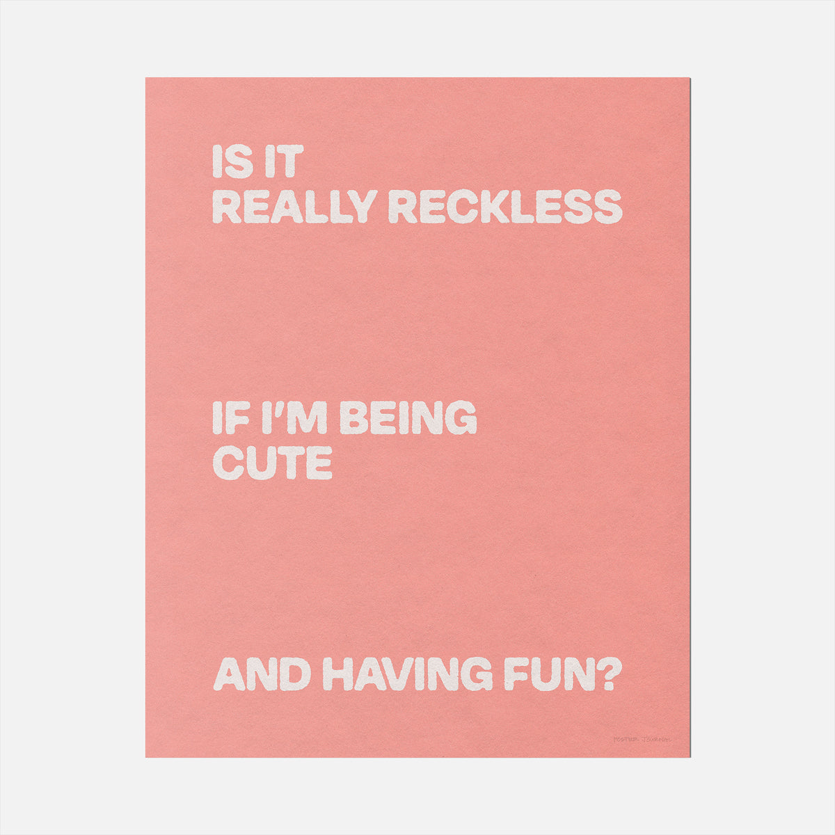 RECKLESS PRINT