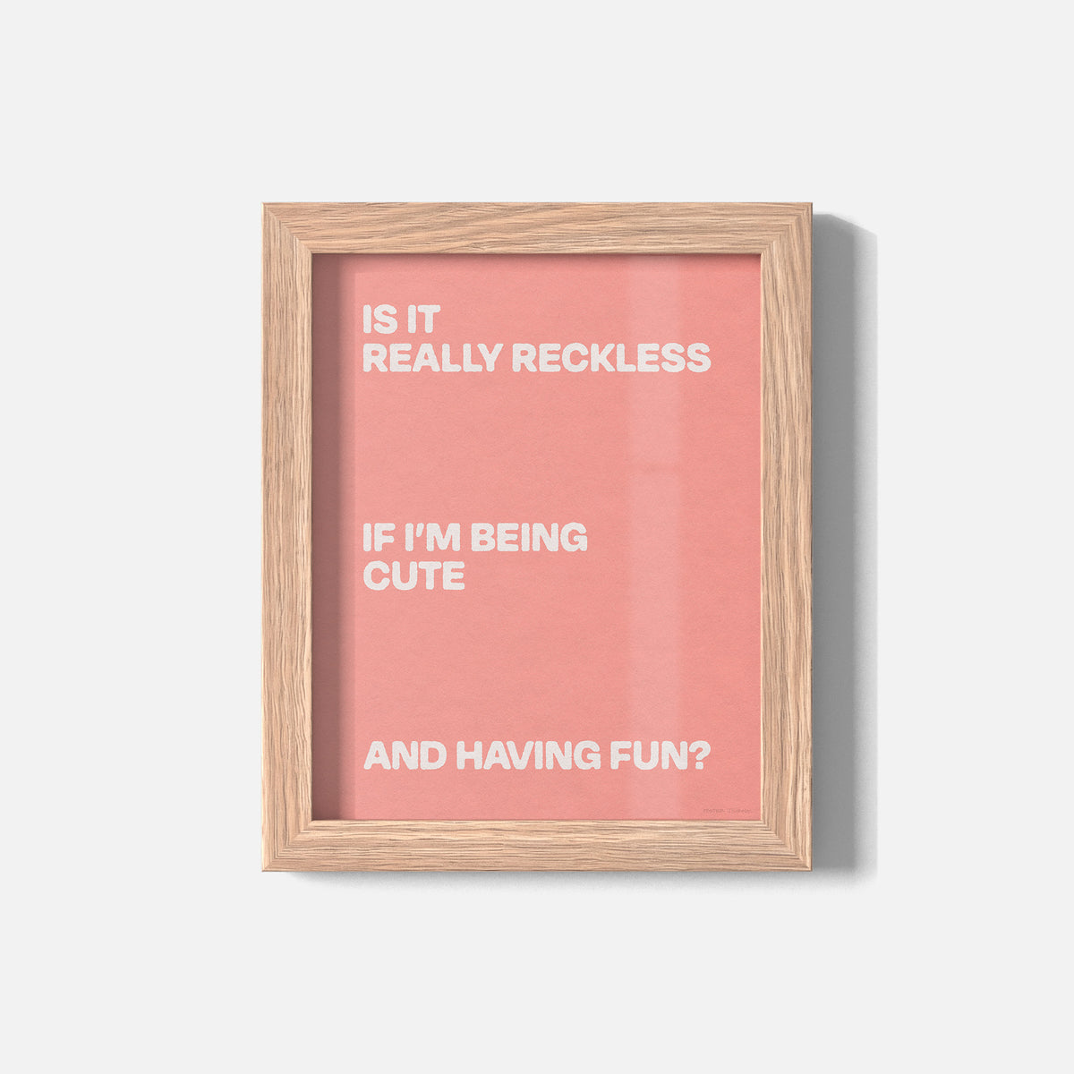 RECKLESS PRINT