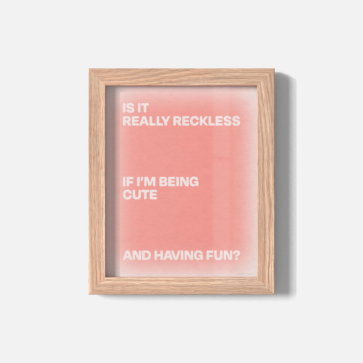 RECKLESS PRINT