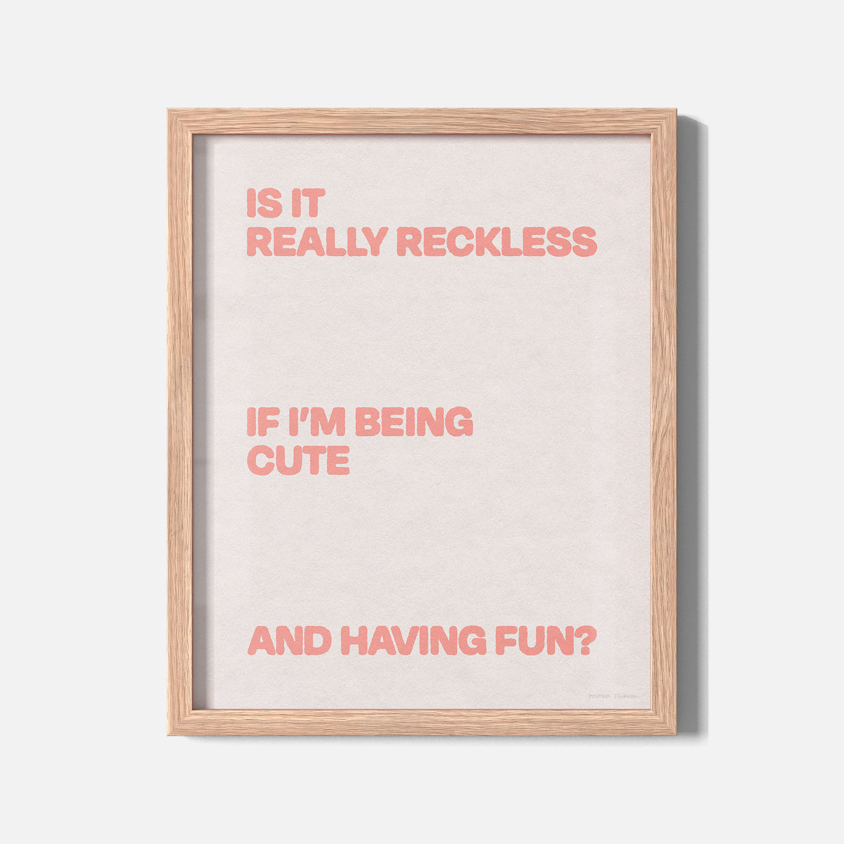 RECKLESS PRINT