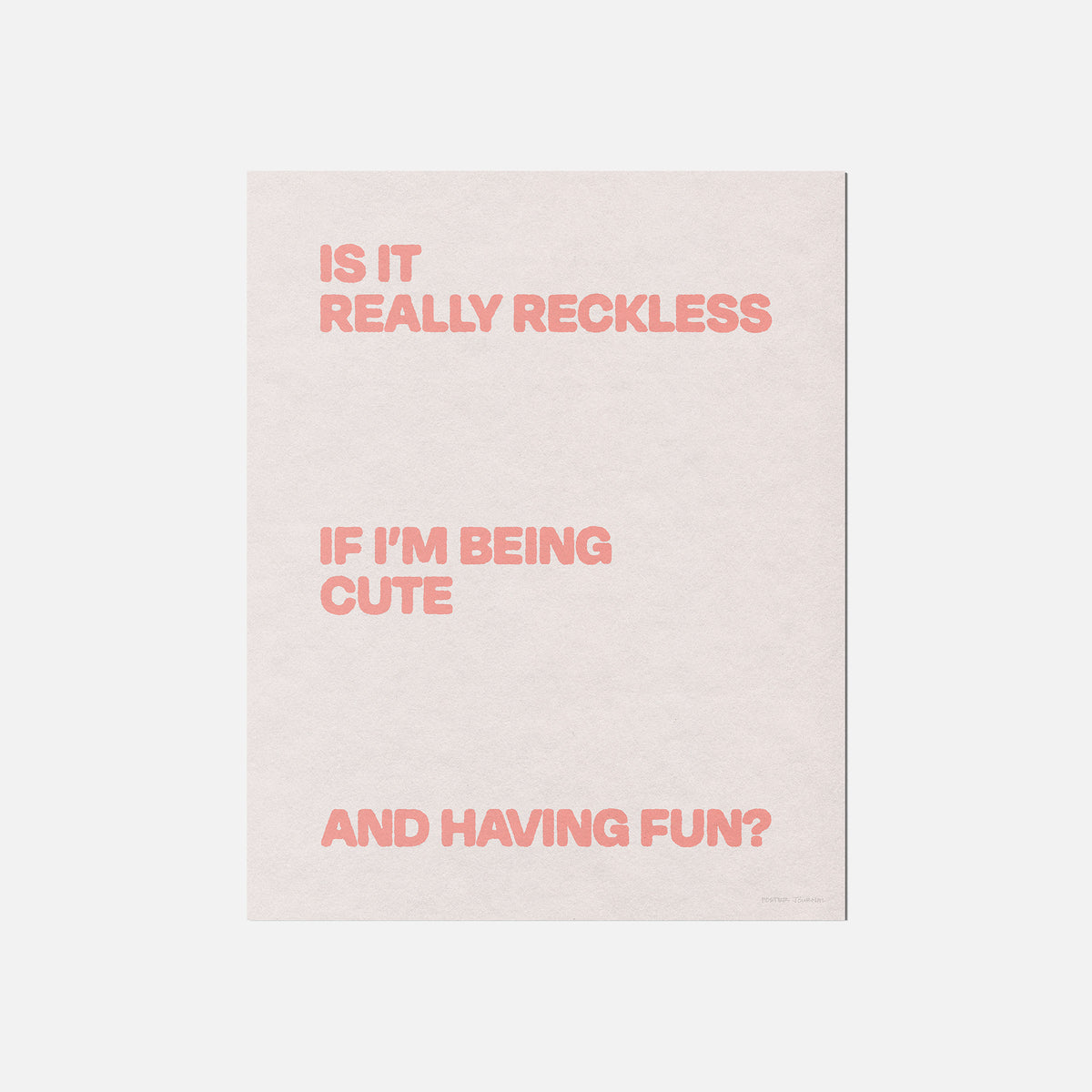 RECKLESS PRINT